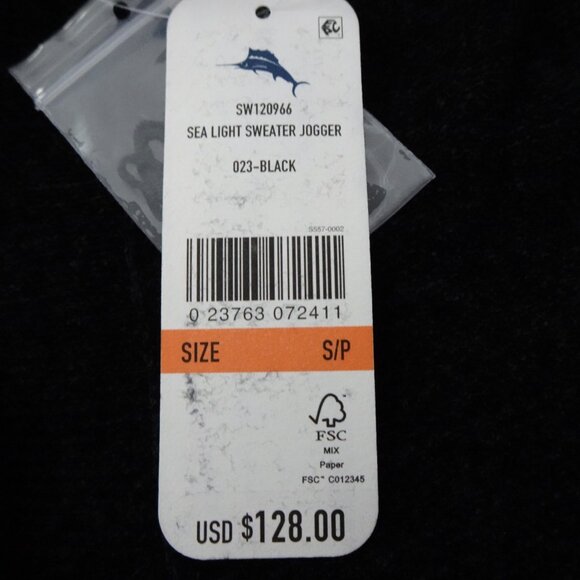 Tommy Bahama Jogger Sweatpants Women's Size S Black Soft Sea Light Sweater - Picture 10 of 11